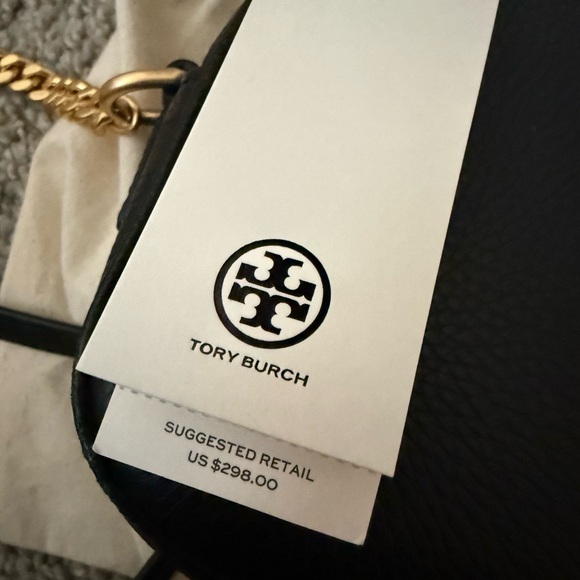 Tory Burch Black Pebbled Leather Crossbody - Picture 3 of 4